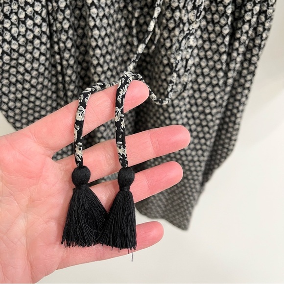 Old Navy Oversized Long Sleeve Printed Mini Dress Peasant Belted Balloon XXL - Picture 7 of 14